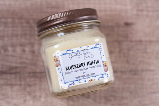 Blueberry Muffin in Mason Jar