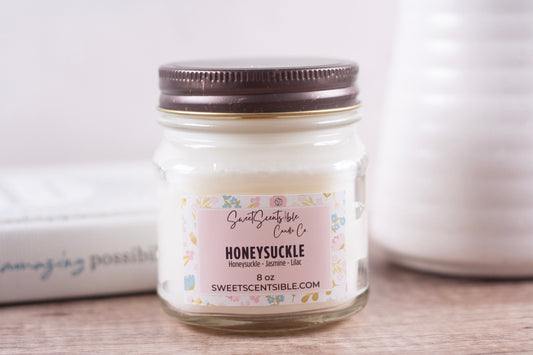 Honeysuckle in Mason Jar