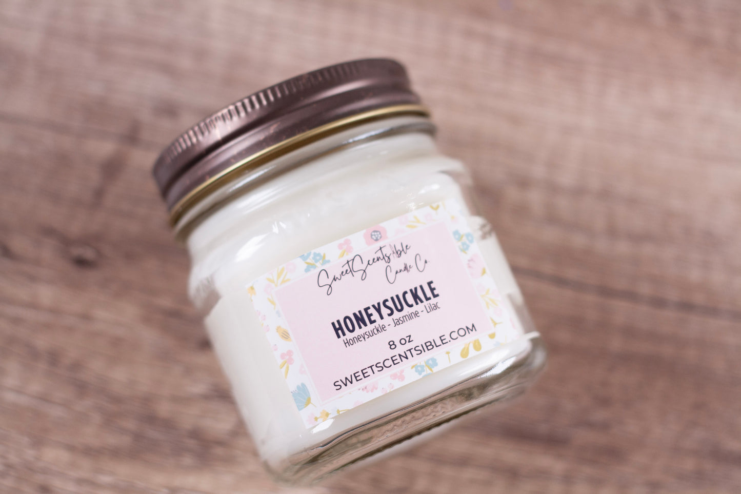 Honeysuckle in Mason Jar