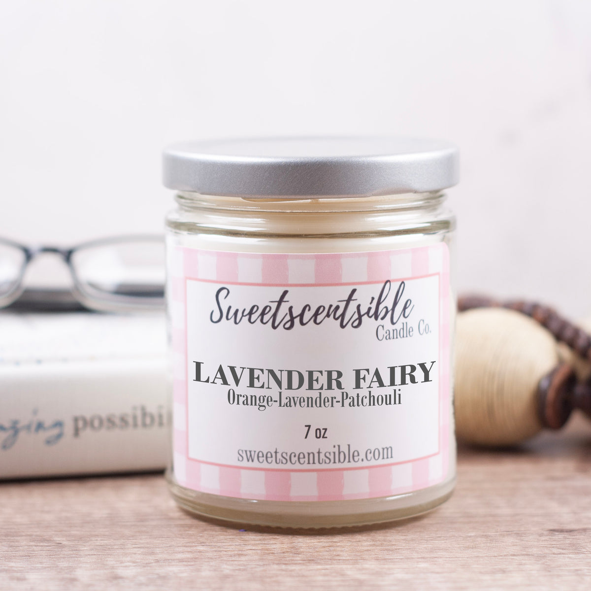 Lavender Fairy in Classic Jar - Cotton Wick