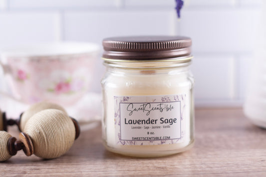 Lavender Sage in Mason Jar