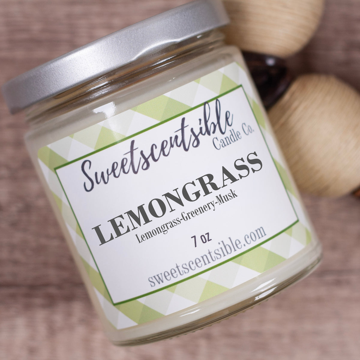Lemongrass Candle in Classic Jar - Cotton Wick